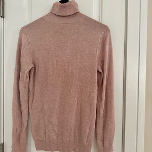 Zara Blush Pink Turtleneck Sweater with Pearl
